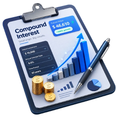 Illustration representing Compound Interest